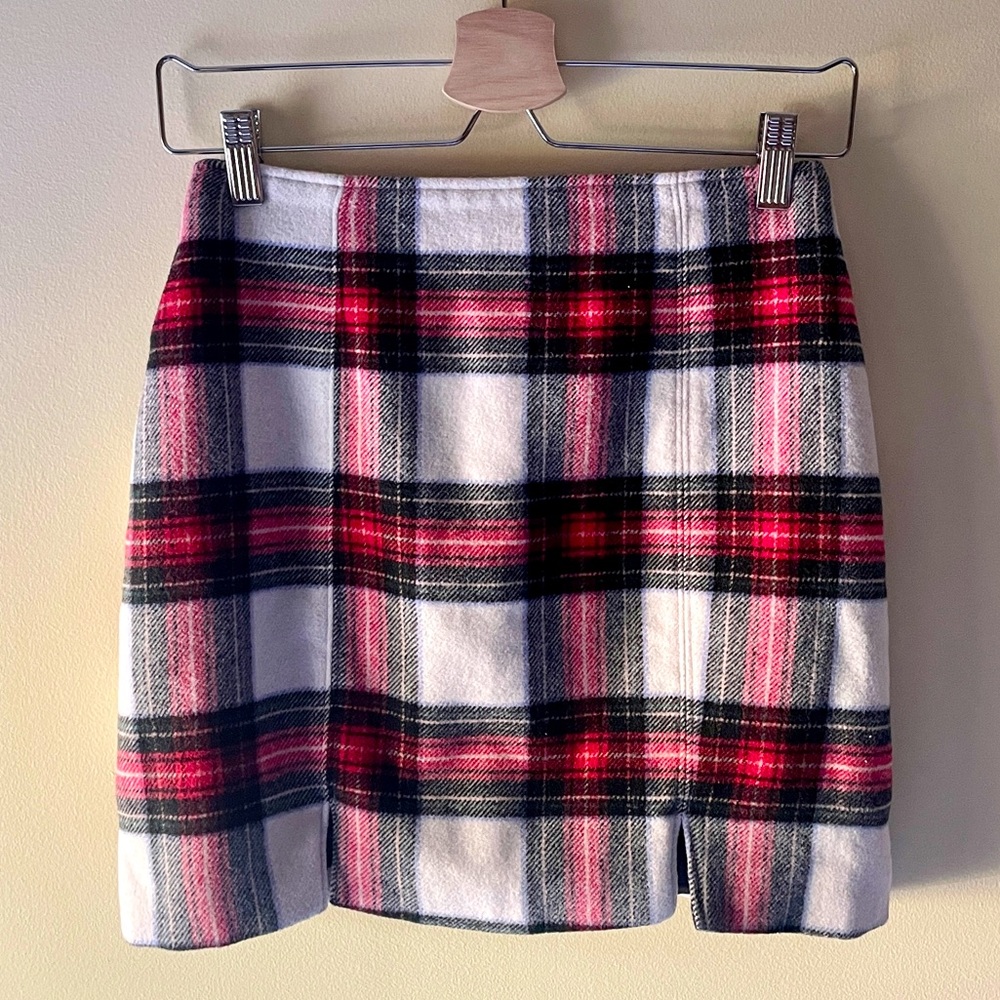 Hollister Tartan Double Slit Mini Skirt | XS